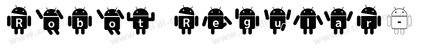 Robot Regular字体转换